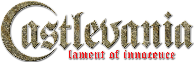 Castlevania Lament of Innocence title screen for Playstation 2
